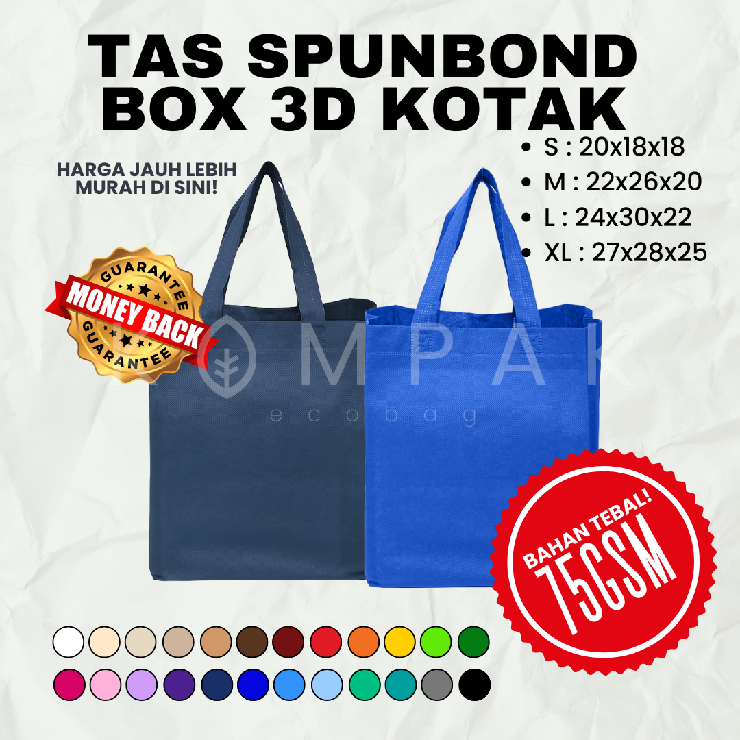 Tas BOX 3D Kotak